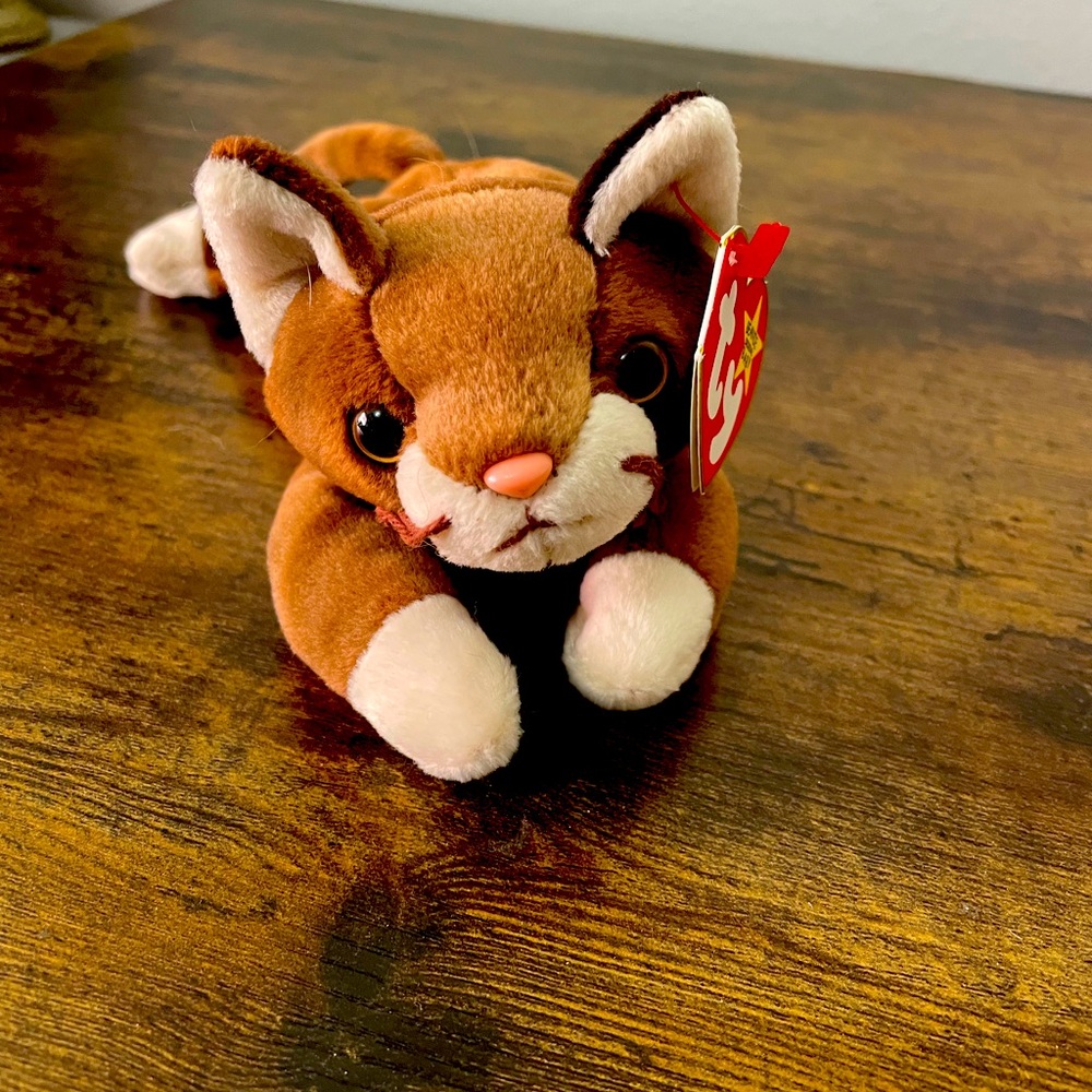 Ty Beanie Baby * Pounce the Cat * Date of birth: Aug 28, 1997‎ *